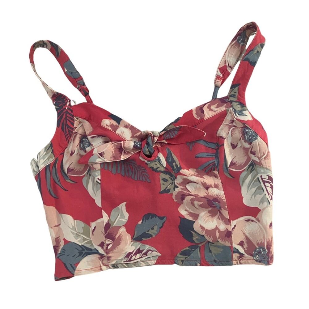 Hollister Blush Floral Crop Top (XS)